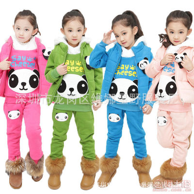 外贸加厚童装卫衣三件套 龙岗区维娜星野服装厂的批发优选